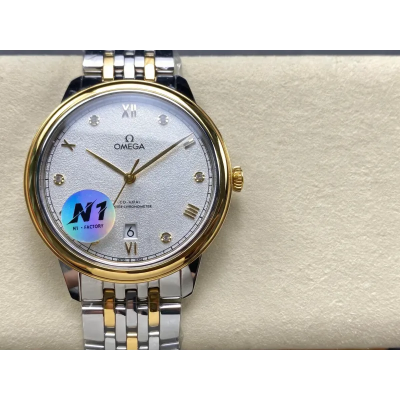 Omega De Ville 434.20.40.20.52.001 Replica - Silbernes Zifferblatt Edelstahl