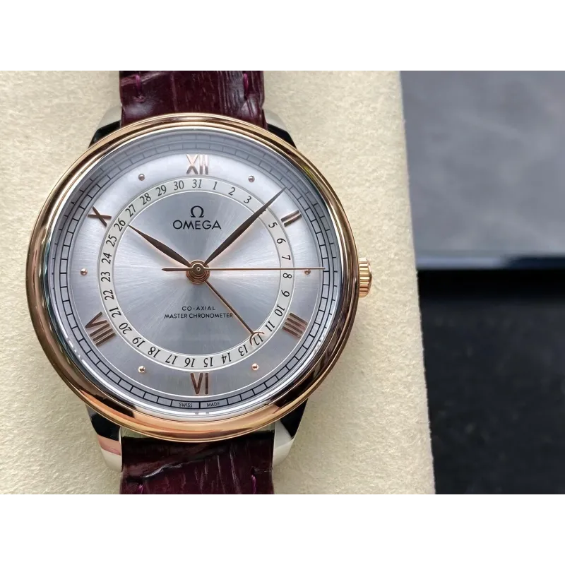 Omega De Ville 434.23.42.22.02.001 Replica - Silbernes Zifferblatt Edelstahl