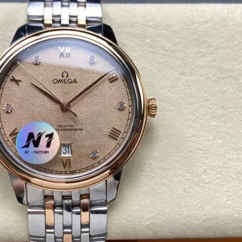 Omega De Ville 434.20.40.20.59.001 Replica - Linen Edelstahl