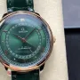 Omega De Ville 434.23.42.22.10.001 Replica - Gruenes Zifferblatt Edelstahl