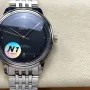 Omega De Ville 434.10.40.20.01.001 Replica - Schwarzes Zifferblatt Edelstahl