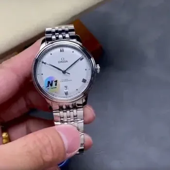 Omega De Ville 434.10.40.20.02.001 Replica - Silbernes Zifferblatt Edelstahl