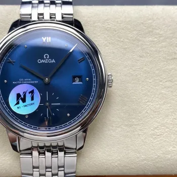 Omega De Ville 434.10.41.20.03.001 Replica - Blaues Zifferblatt Edelstahl