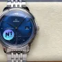 Omega De Ville 434.10.41.20.03.001 Replica - Blaues Zifferblatt Edelstahl