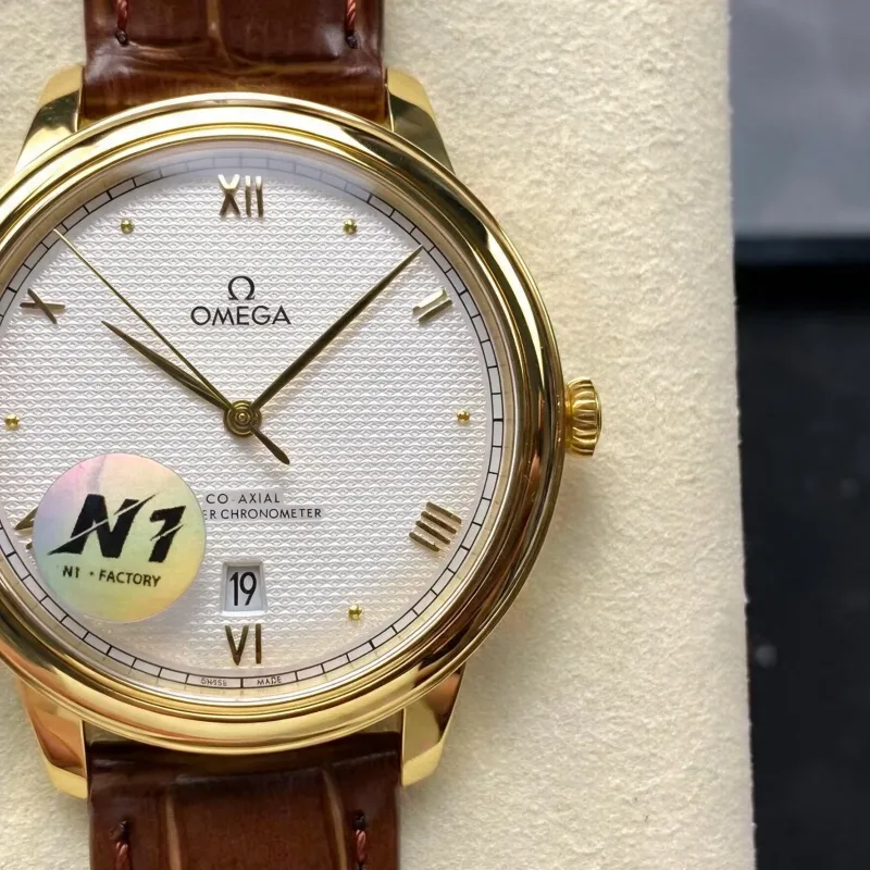 Omega De Ville 434.53.40.20.02.002 Replica - Silbernes Zifferblatt Bicolor