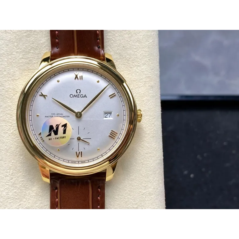 Omega De Ville 434.53.41.20.02.001 Replica - Silbernes Zifferblatt Bicolor