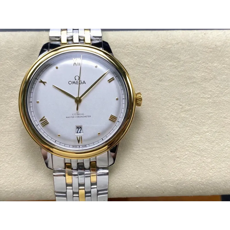 Omega De Ville 434.20.40.20.02.002 Replica - Silbernes Zifferblatt Edelstahl