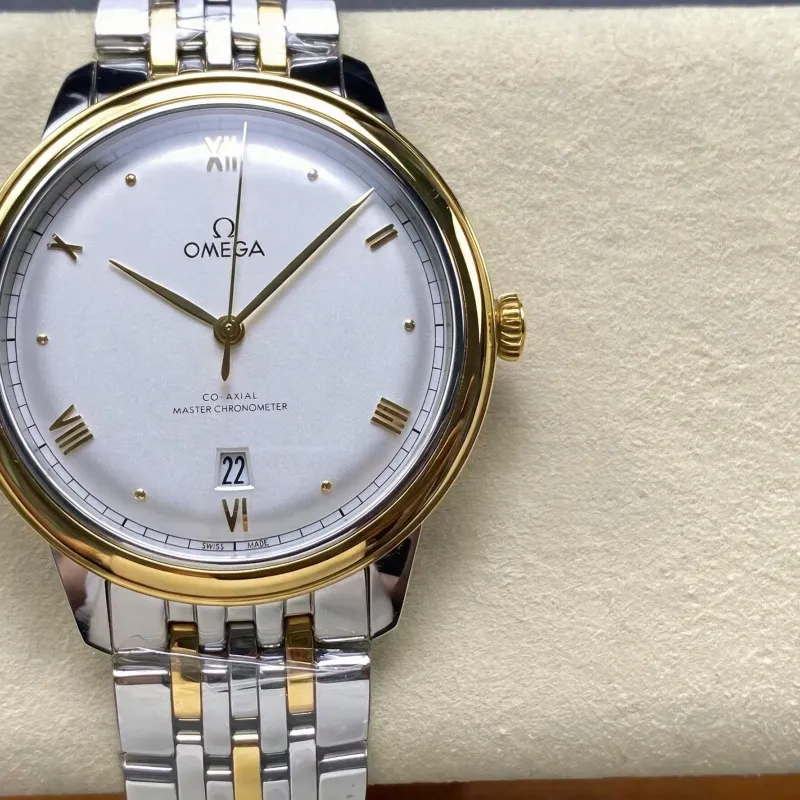 Omega De Ville 434.20.40.20.02.002 Replica - Silbernes Zifferblatt Edelstahl