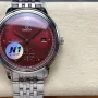 Omega De Ville 434.10.41.20.11.001 Replica - Rotes Zifferblatt Edelstahl