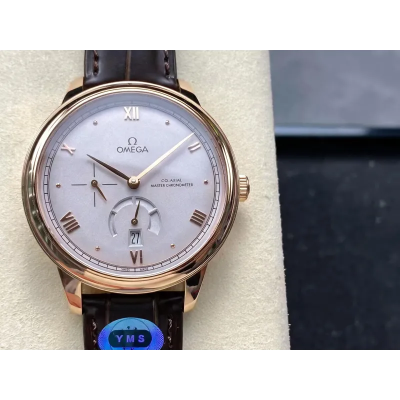 Omega De Ville 434.53.41.21.02.001 Replica - Silbernes Zifferblatt Bicolor