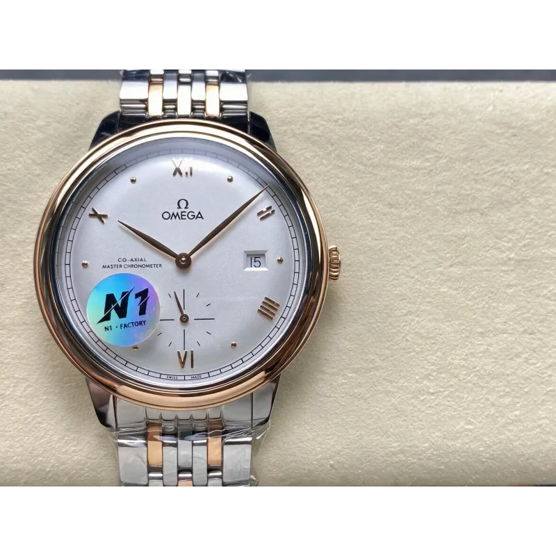 Omega De Ville 434.20.41.20.02.001 Replica - Silbernes Zifferblatt Edelstahl
