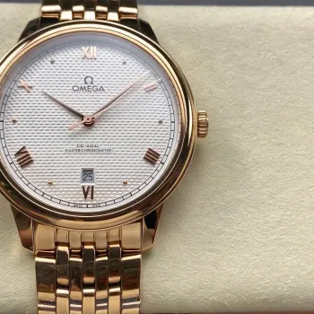 Omega De Ville 434.53.40.20.02.001 Replica - Silbernes Zifferblatt Bicolor