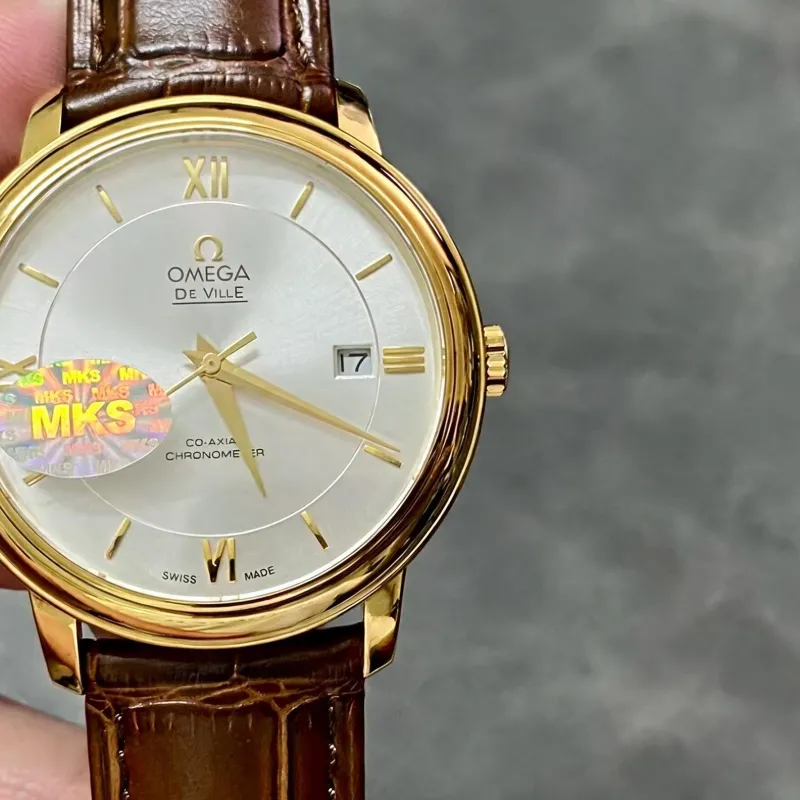 Omega De Ville 424.53.40.20.02.002 Replica - Silbernes Zifferblatt Bicolor