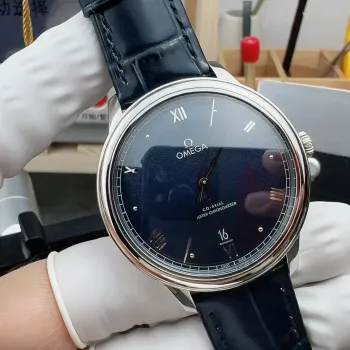 Omega De Ville 434.13.40.20.03.001 Replica - Blaues Zifferblatt Edelstahl