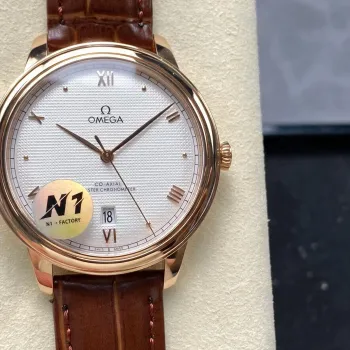Omega De Ville 434.53.40.20.02.001 Replica - Silbernes Zifferblatt Bicolor