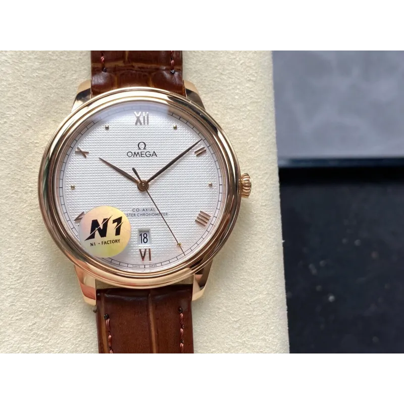 Omega De Ville 434.53.40.20.02.001 Replica - Silbernes Zifferblatt Bicolor