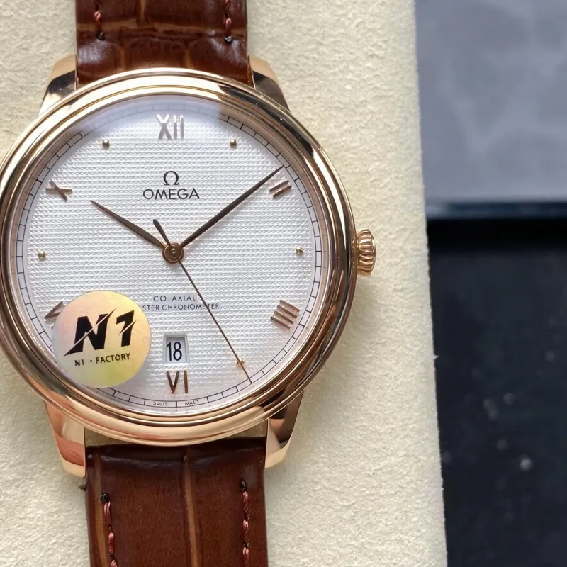 Omega De Ville 434.53.40.20.02.001 Replica - Silbernes Zifferblatt Bicolor