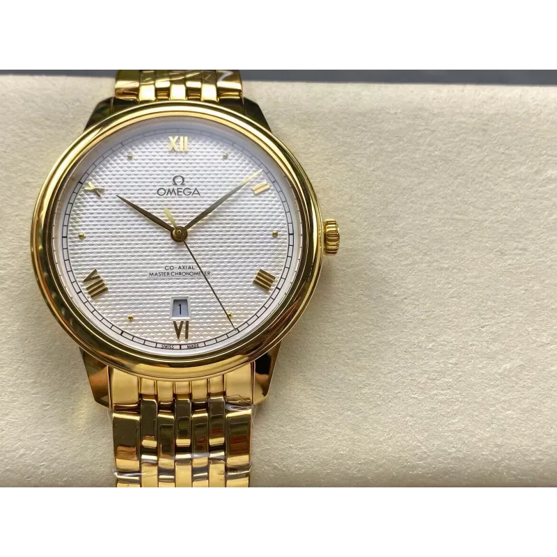 Omega De Ville 434.53.40.20.02.002 Replica - Silbernes Zifferblatt Bicolor