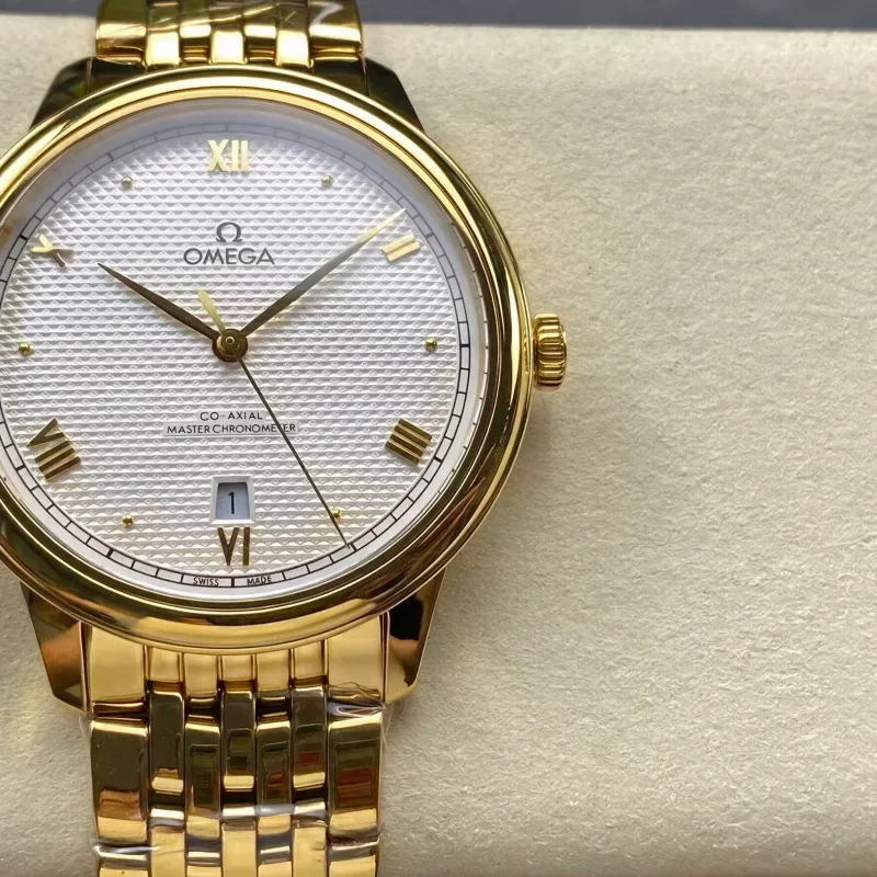 Omega De Ville 434.53.40.20.02.002 Replica - Silbernes Zifferblatt Bicolor