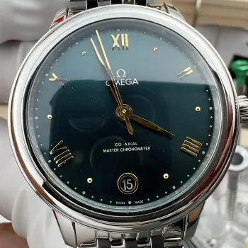 Omega De Ville Damen 434.10.34.20.10.001 Replica - Gruenes Zifferblatt Edelstahl