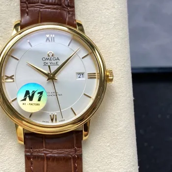 Omega De Ville 424.53.40.20.02.002 Replica - Silbernes Zifferblatt Bicolor