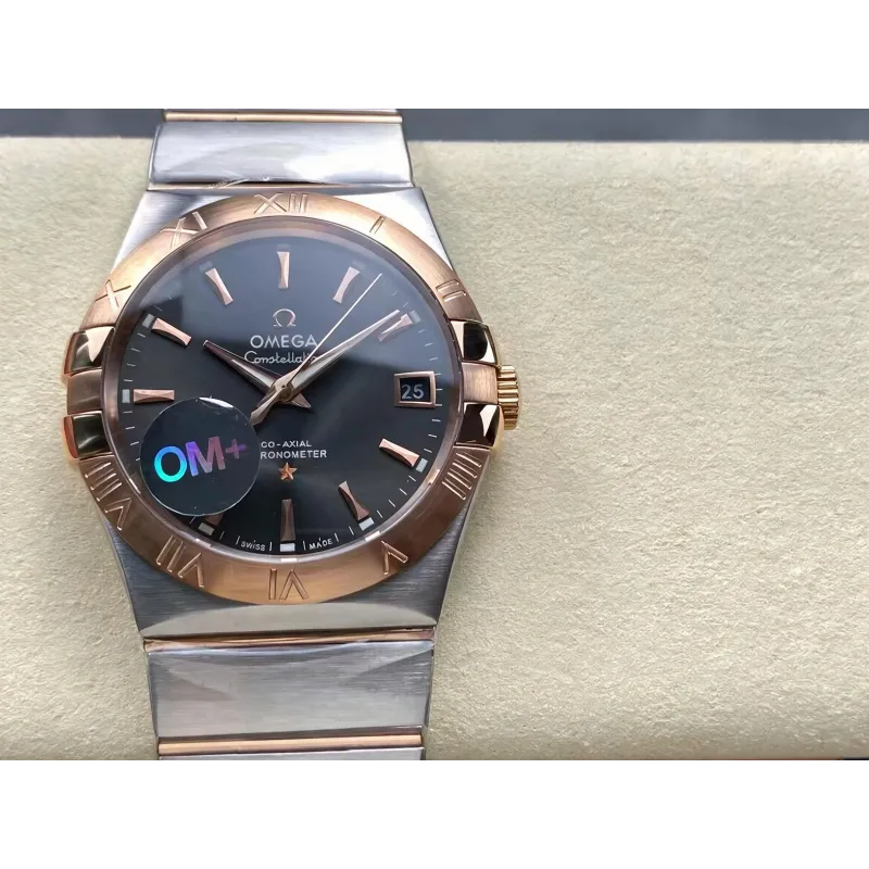 Omega Constellation 123.20.38.21.06.002 Replica - Graues Zifferblatt Edelstahl