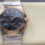 Omega Constellation 123.20.38.21.06.002 Replica - Graues Zifferblatt Edelstahl
