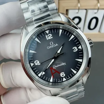Omega Seamaster Railmaster 235.10.38.20.06.001 Replica - Graues Zifferblatt Edelstahl