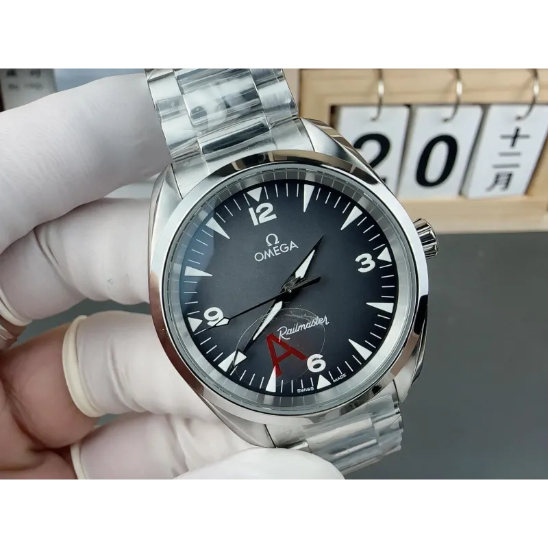 Omega Seamaster Railmaster 235.10.38.20.06.001 Replica - Graues Zifferblatt Edelstahl