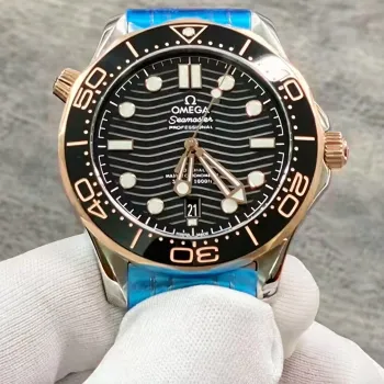 Omega Seamaster Diver 300M 210.20.42.20.01.001 Replica - Schwarzes Zifferblatt Bicolor