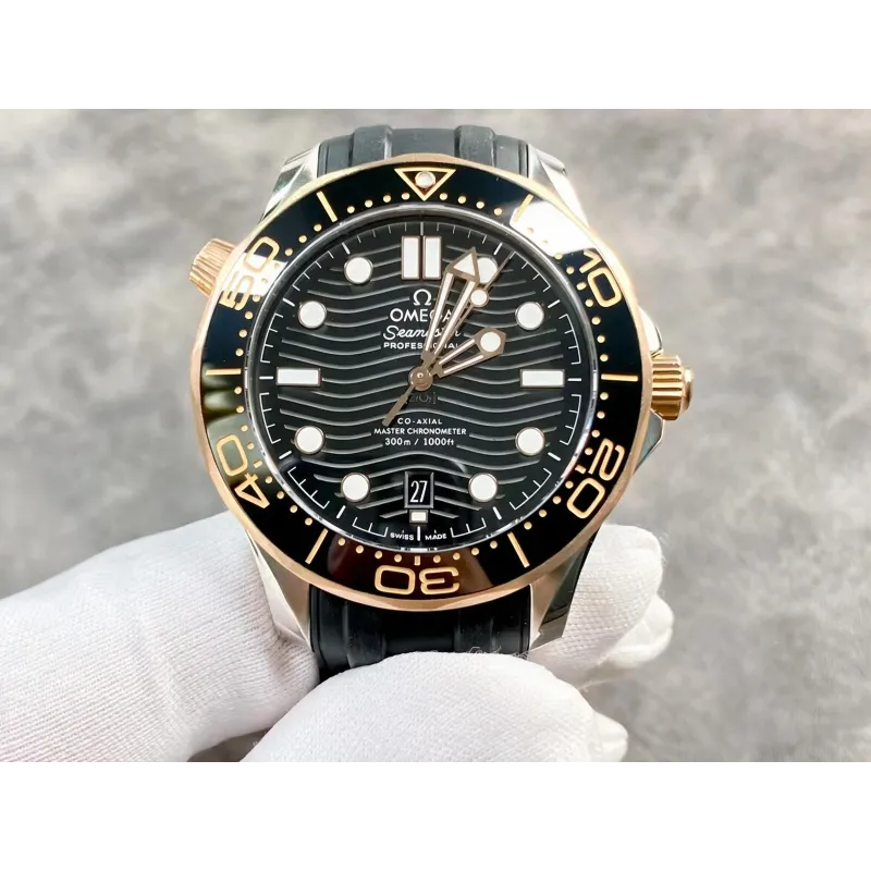 Omega Seamaster Diver 300M 210.22.42.20.01.002 Replica - Schwarzes Zifferblatt Bicolor