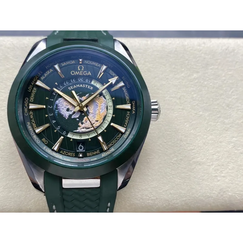 Omega Seamaster 220.32.43.22.10.001 Replica - Gruenes Zifferblatt Edelstahl