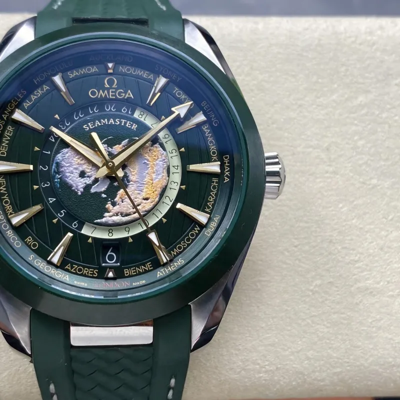Omega Seamaster 220.32.43.22.10.001 Replica - Gruenes Zifferblatt Edelstahl