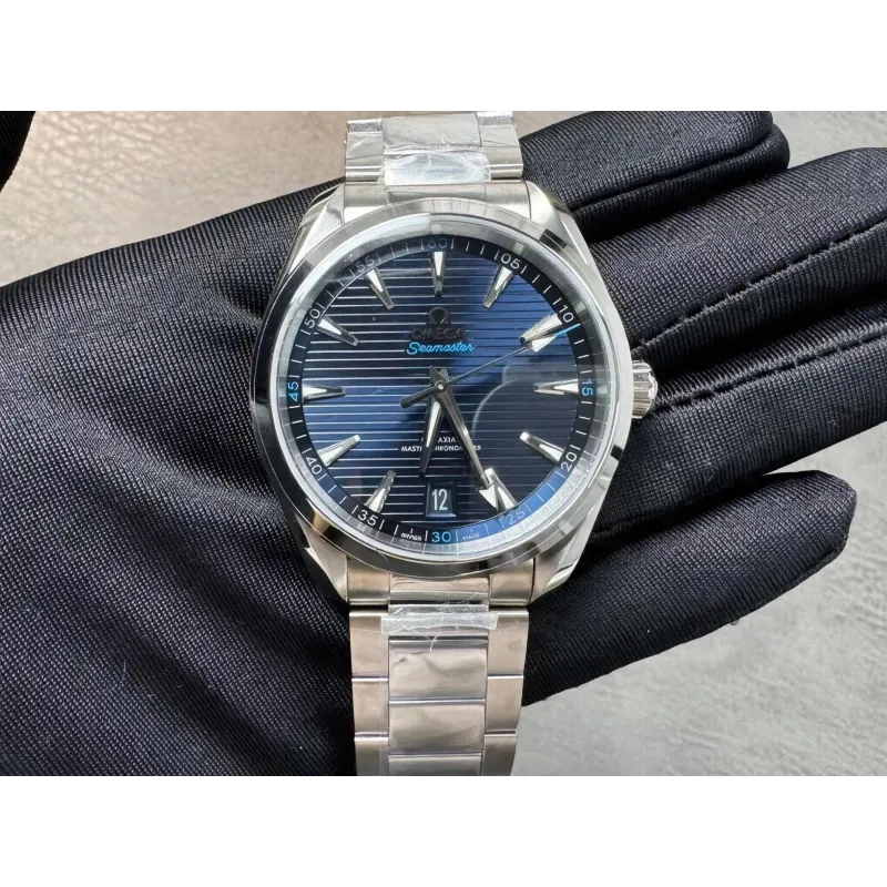 Omega Seamaster 220.10.41.21.03.001 Replica - Blaues Zifferblatt Edelstahl