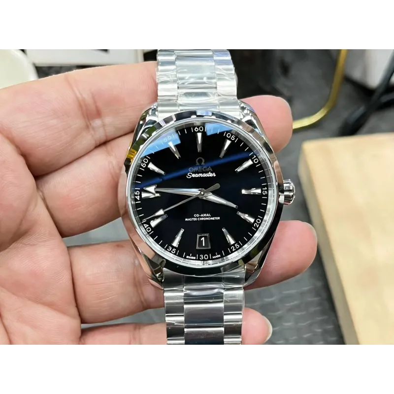Omega Seamaster 220.10.41.21.01.002 Replica - Schwarzes Zifferblatt Edelstahl