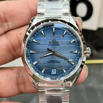 Omega Seamaster 220.10.41.21.03.005 Replica - Blaues Zifferblatt Edelstahl