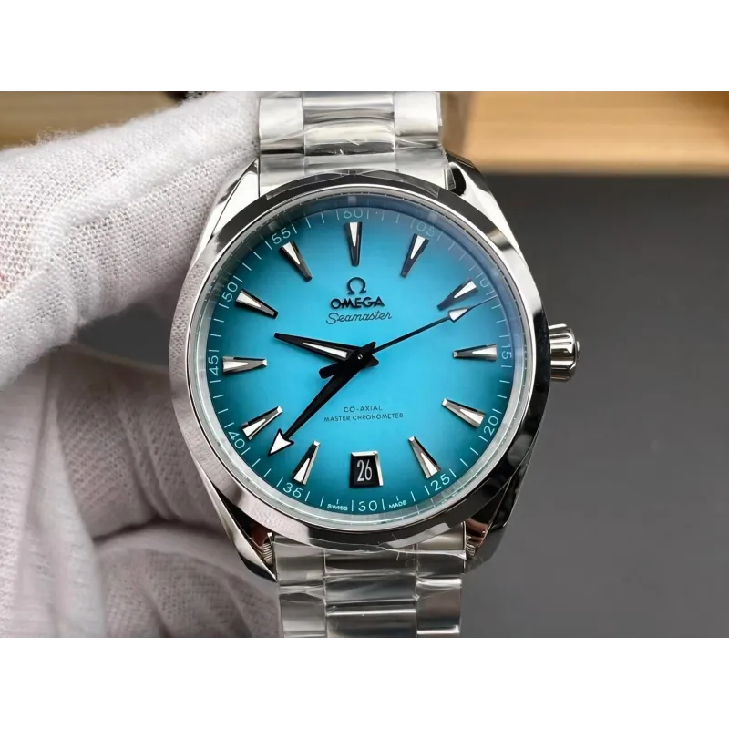 Omega Seamaster 220.10.41.21.03.006 Replica - Blaues Zifferblatt Edelstahl