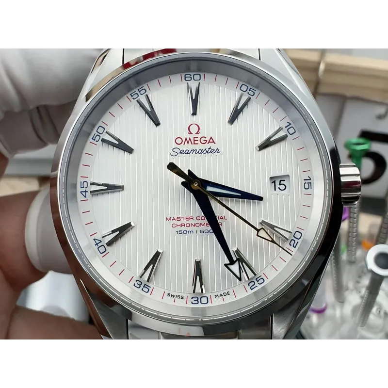 Omega Seamaster 231.10.42.21.02.004 Replica - Silbernes Zifferblatt Edelstahl