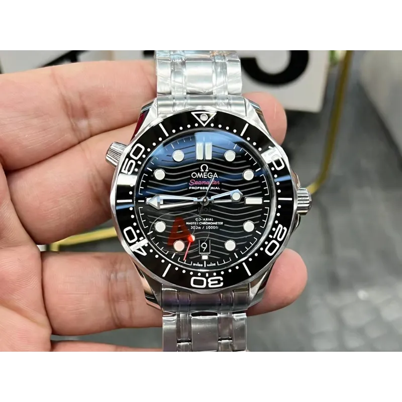 Omega Seamaster 210.30.42.20.01.001 Replica - Schwarzes Zifferblatt Edelstahl