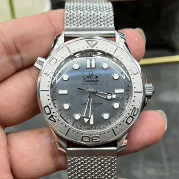 Omega Seamaster 210.30.42.20.06.002 Replica - Graues Zifferblatt Geriffelte Luenette