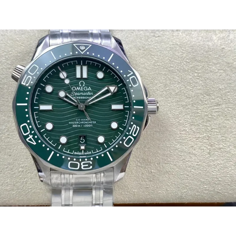 Omega Seamaster Diver 300M 210.30.42.20.10.001 Replica - Gruenes Zifferblatt Edelstahl
