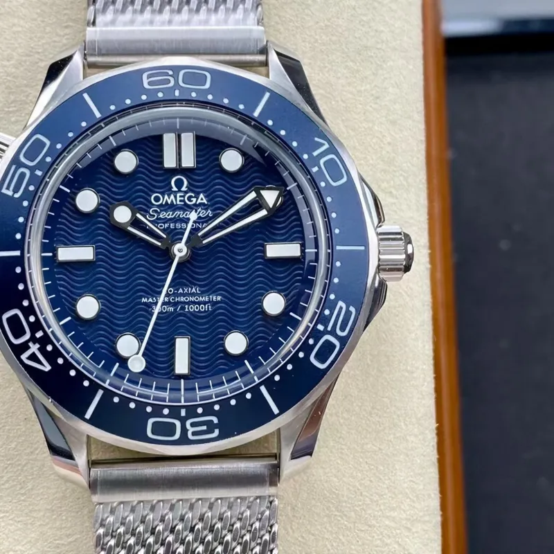 Omega Seamaster Diver 300M 210.30.42.20.03.002 Replica - Blaues Zifferblatt Edelstahl