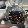 Omega Seamaster No Time To Die 210.90.42.20.01.001 Replica - Braunes Zifferblatt Geriffelte Luenette