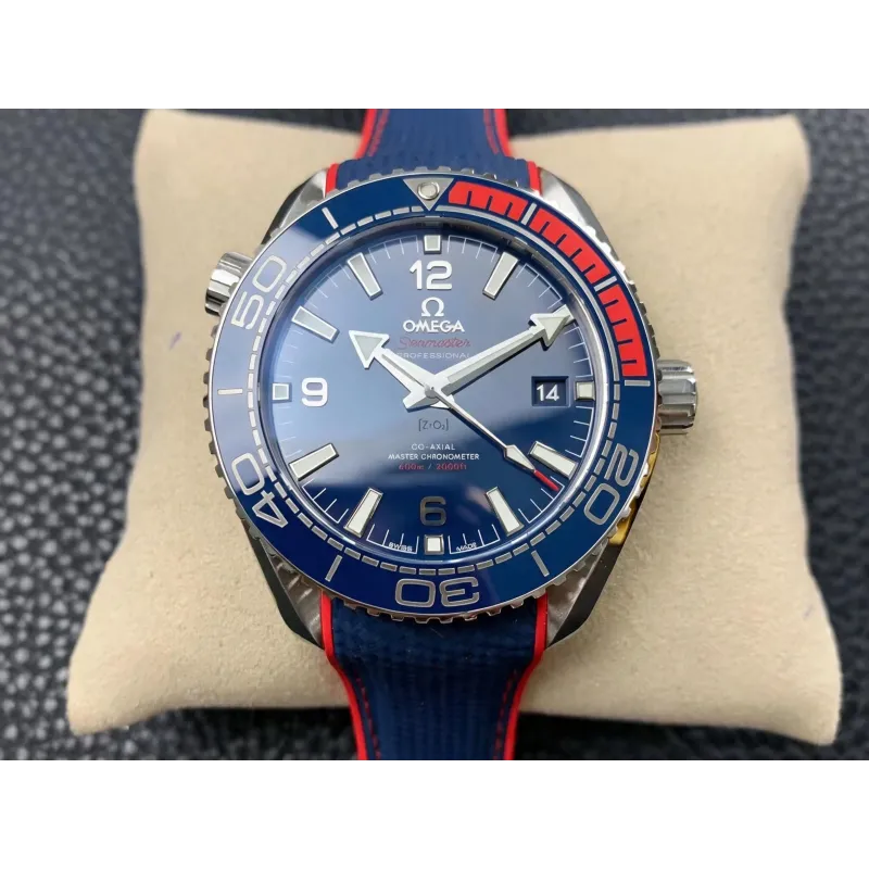 Omega Seamaster Planet Ocean PyeongChang 2018 522.32.44.21.03.001 Replica - Blaues Zifferblatt