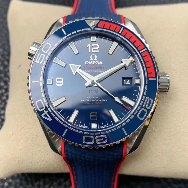 Omega Seamaster Planet Ocean PyeongChang 2018 522.32.44.21.03.001 Replica - Blaues Zifferblatt