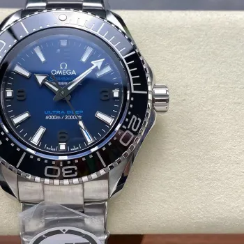 Omega Seamaster 215.30.46.21.03.001 Replica - Blaues Zifferblatt Geriffelte Luenette