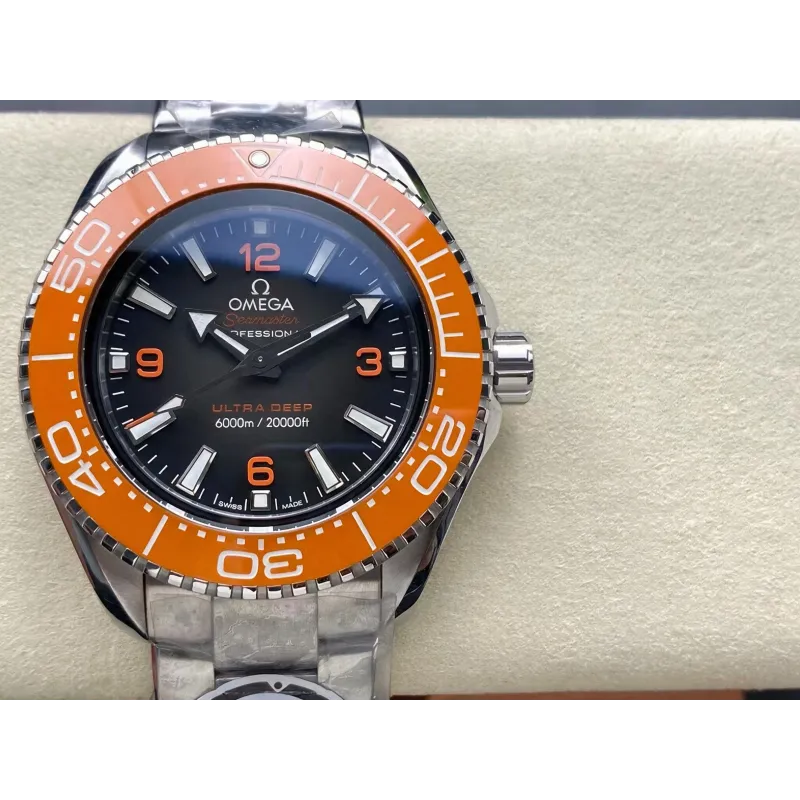 Omega Seamaster 215.30.46.21.06.001 Replica - Graues Zifferblatt Geriffelte Luenette
