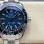 Omega Seamaster 215.30.46.21.03.002 Replica - Blaues Zifferblatt Geriffelte Luenette