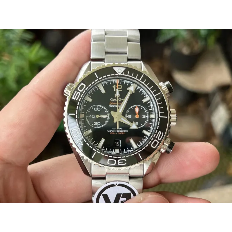 Omega Seamaster 215.30.46.51.01.001 Replica - Schwarzes Zifferblatt Geriffelte Luenette