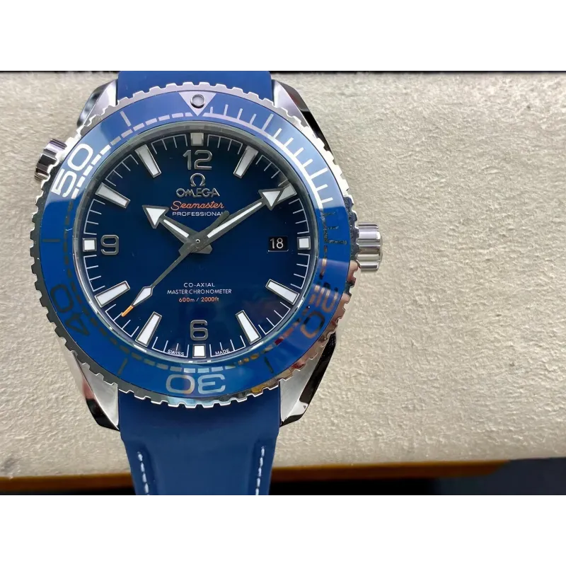 Omega Seamaster Planet Ocean 600M 215.30.44.21.03.001 Replica - Blaues Zifferblatt Edelstahl